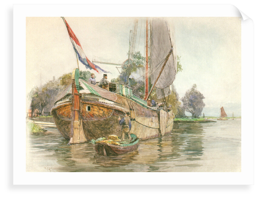 The Dutch Tjalk Cornelis by William Lionel Wyllie