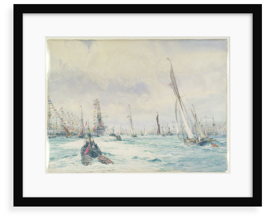 Naval review by William Lionel Wyllie
