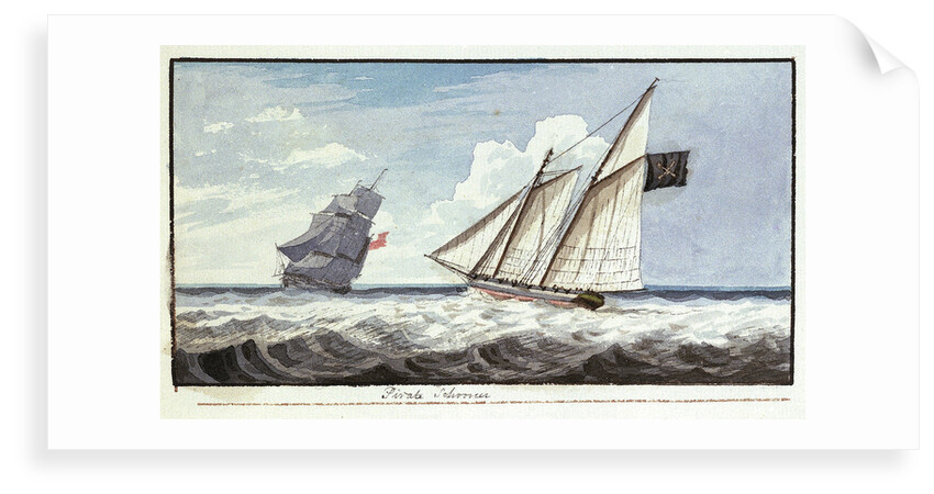 Pirate schooner by Edward Bamfylde Eagles