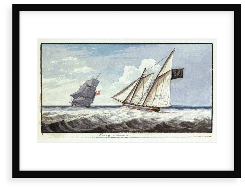 Pirate schooner by Edward Bamfylde Eagles
