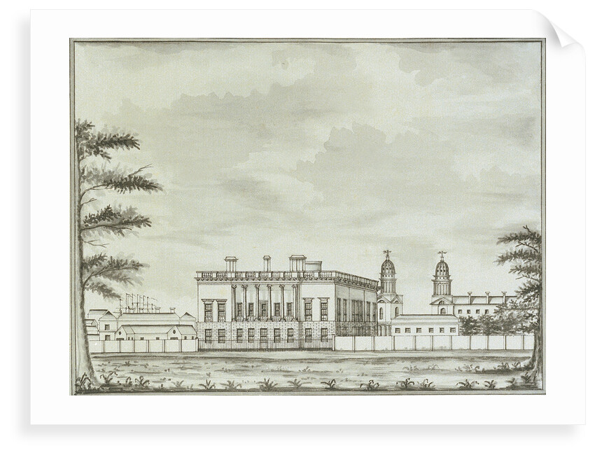 View of the Queen's House, Greenwich, from Greenwich Park by John Charnock