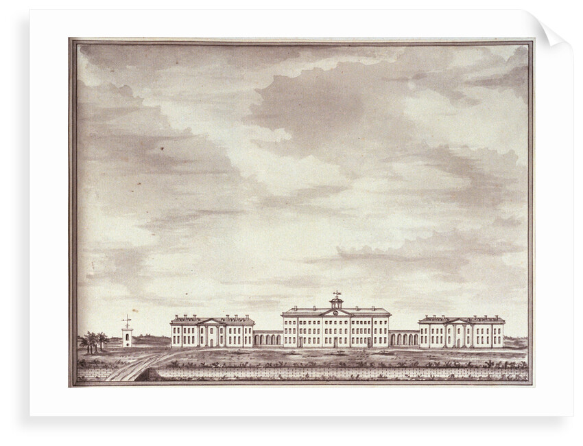 Early view of the Royal Artillery Barracks, Woolwich by John Charnock