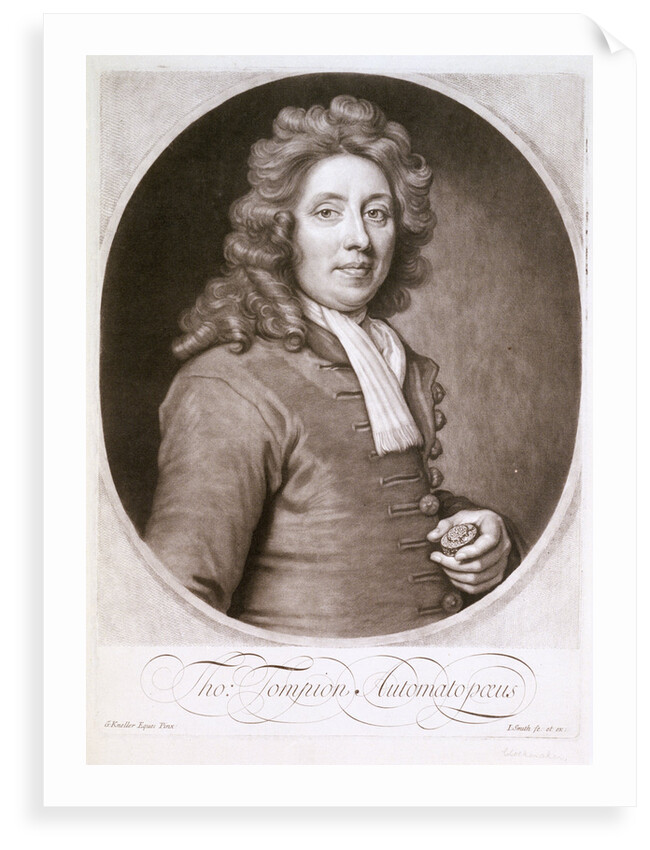 Tompion Automatopaeus, clockmaker by Godfrey Kneller