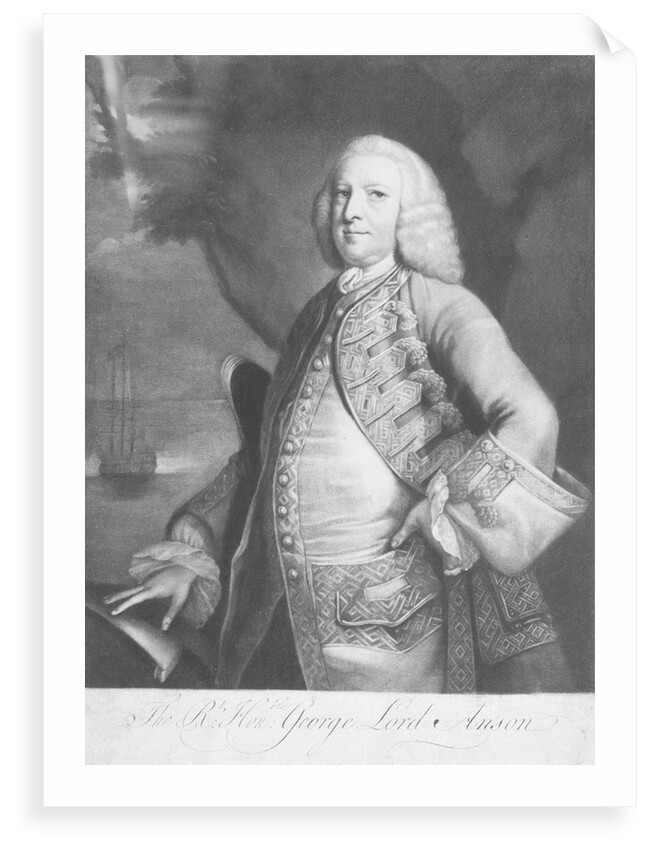 The Right Honble George Lord Anson by Joshua Reynolds