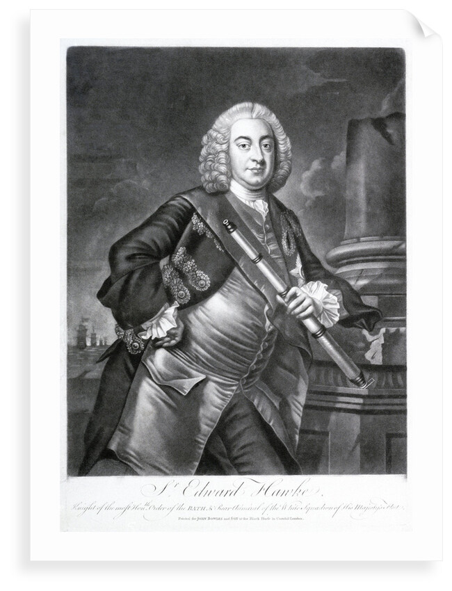 Edward, Lord Hawke (1705-1781) by Johan Faber