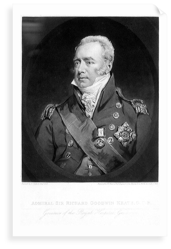 Admiral Sir Richard Goodwin Keats. G C B. Governor of the Royal Hospital, Greenwich by John Jackson