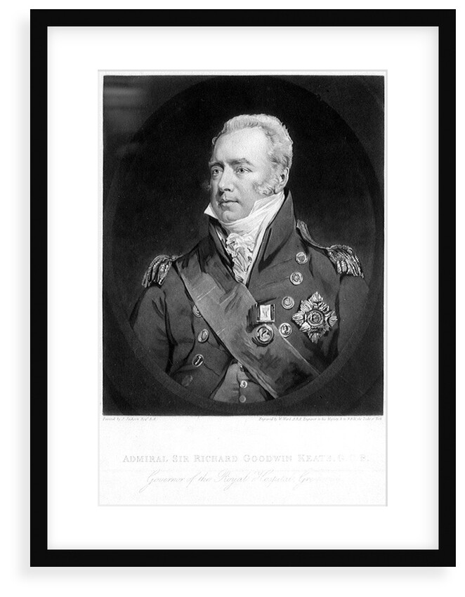 Admiral Sir Richard Goodwin Keats. G C B. Governor of the Royal Hospital, Greenwich by John Jackson