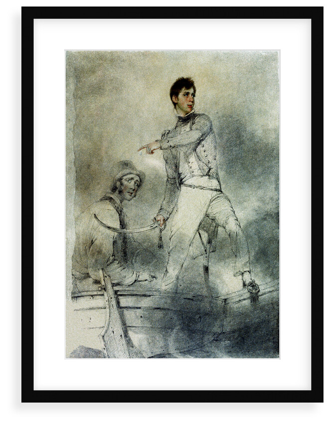 Captain Fleetwood Pellew commanding HMS 'Terpsichore' by George Chinnery