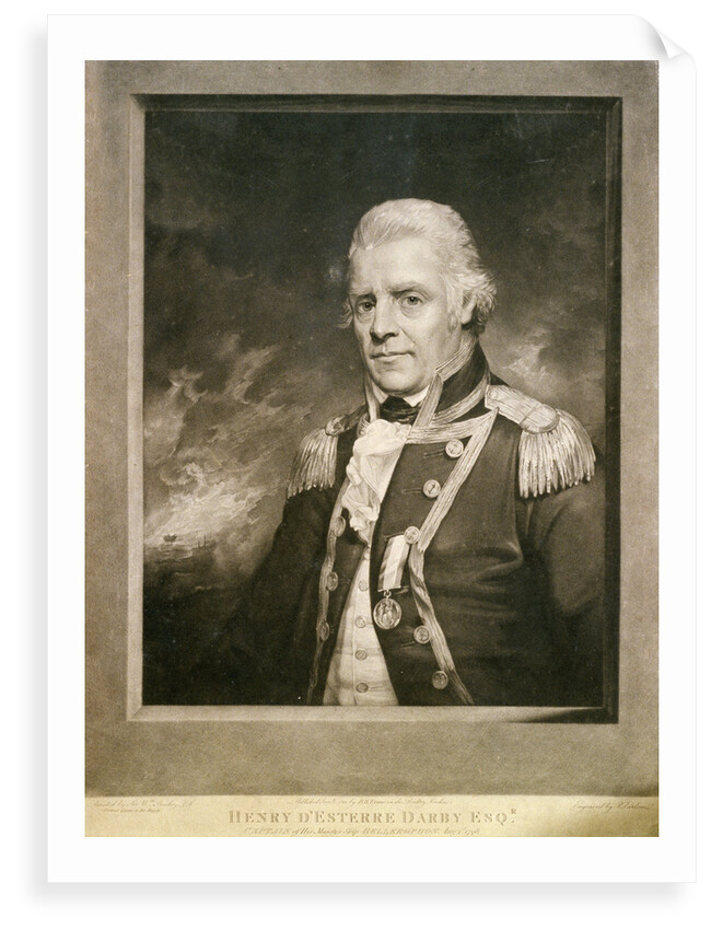 Henry D'Esterre Darby Esqr. Captain of His Majesty's Ship 'Bellerophon' Aug 1st 1798 by William Beechey