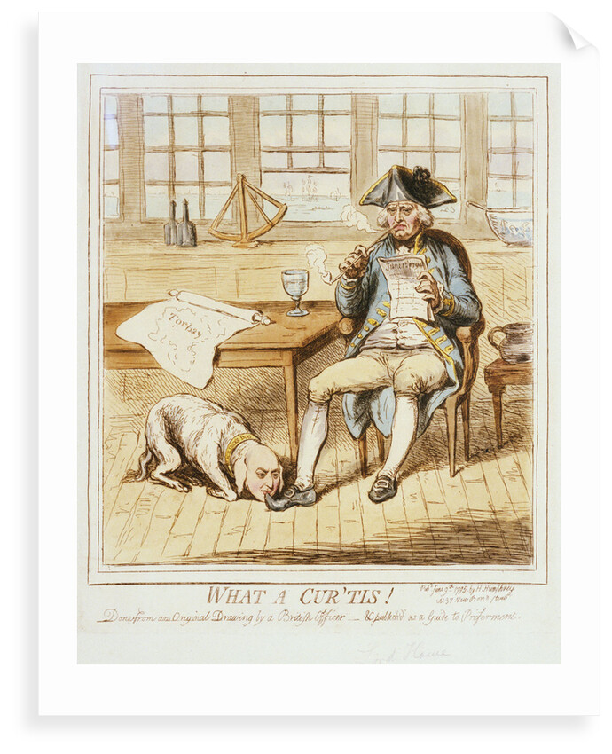 What a Cur 'tis! Done from an original drawing by a British Officer - & published as a Guide to Preferment by H. Humphrey