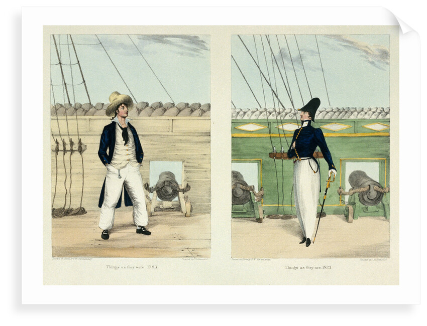 Things as they were. 1783   and Things as they are. 1823 by Charles Joseph Hullmandel