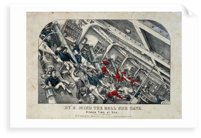 Dy'e Mind the Roll She Gave. Dinner Time at Sea by H.M. Currie & Son
