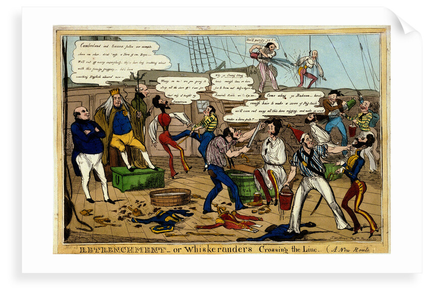 Retrenchment - or Whiskeranders Crossing the Line (A New Route) by H. Heath