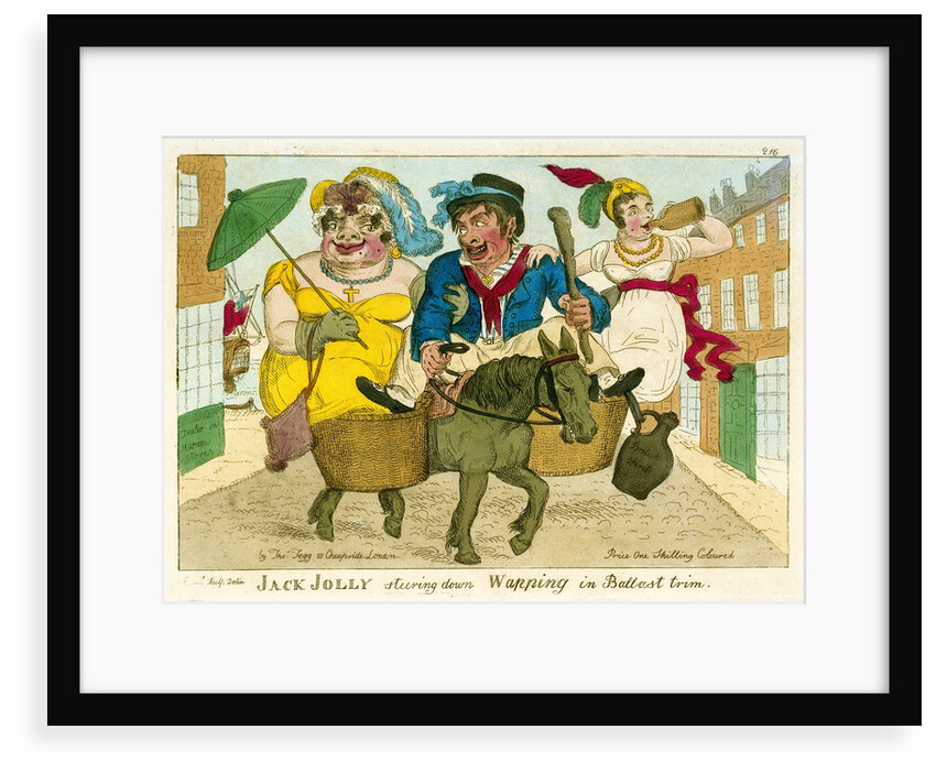 Jack Jolly steering down Wapping in Ballast trim by Thomas Tegg