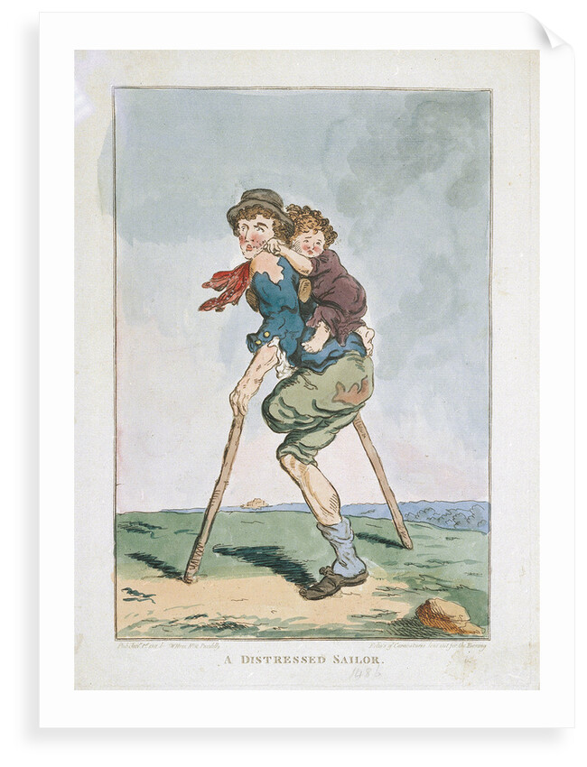 A distressed sailor by S.W. Fores