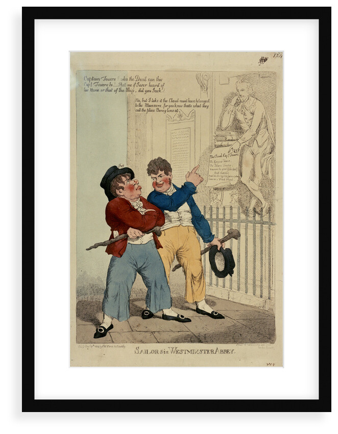 Sailors in Westminster Abbey by S.W. Fores