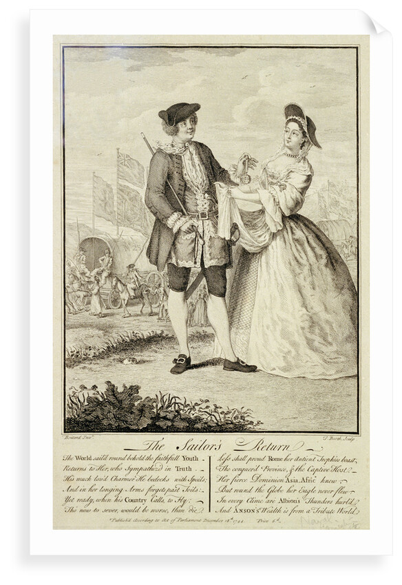 'The Sailor's Return' (caricature) by Louis Pierre Boitard