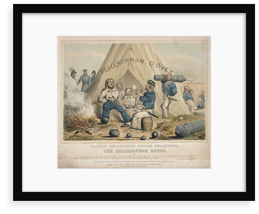 Sailors' encampment before Sebastopol The Bellerophon Doves by Read & Co