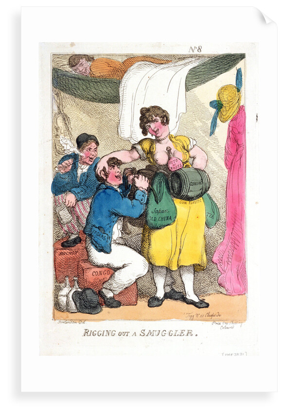 Rigging out a smuggler by Thomas Rowlandson