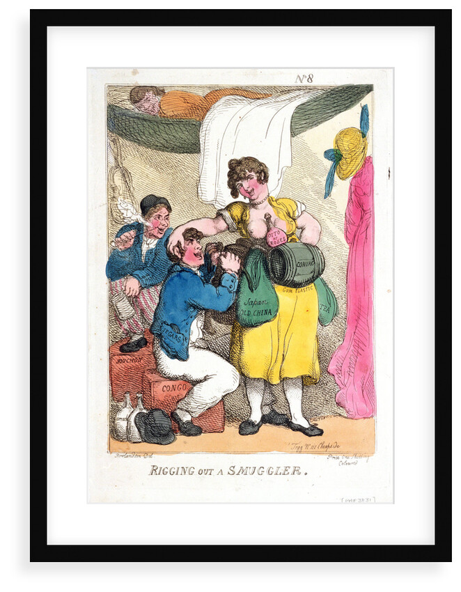 Rigging out a smuggler by Thomas Rowlandson