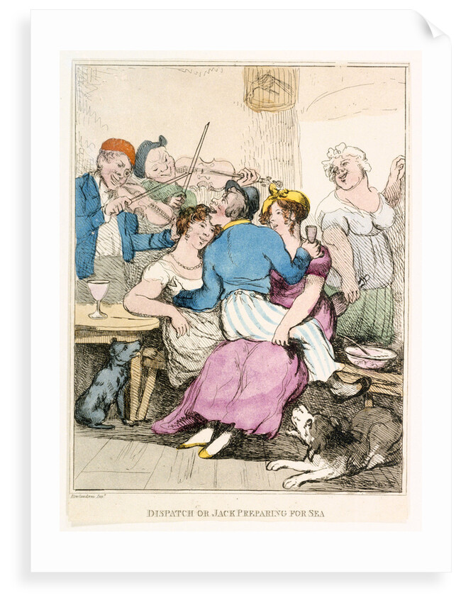 Dispatch or Jack preparing for sea by Thomas Rowlandson