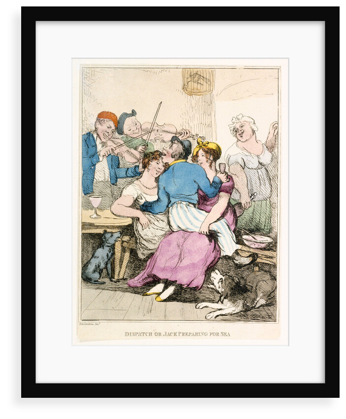 Dispatch or Jack preparing for sea by Thomas Rowlandson