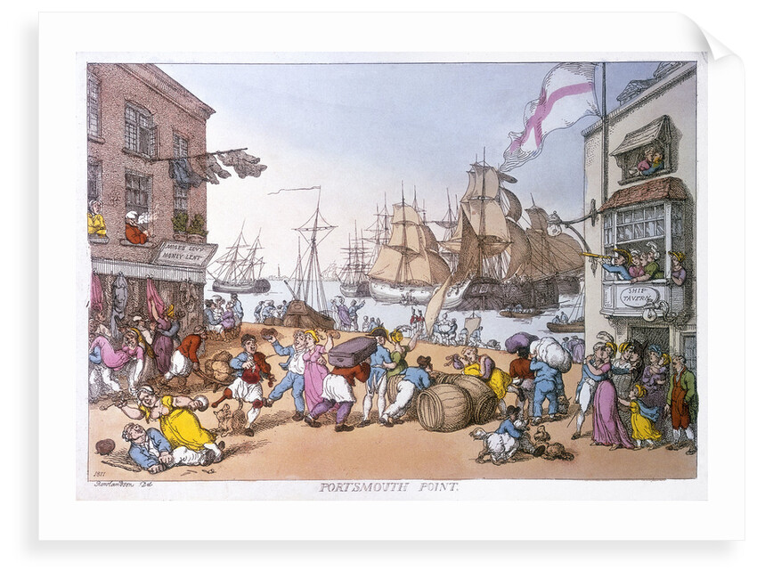 Portsmouth point by Thomas Rowlandson