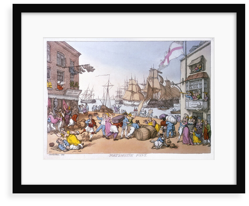 Portsmouth point by Thomas Rowlandson
