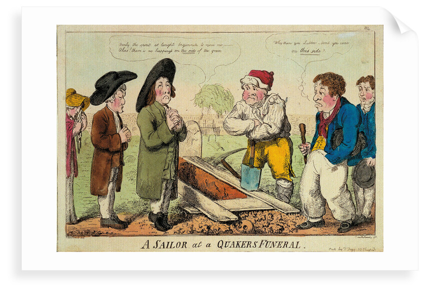 A sailor at a Quakers funeral by George M. Woodward