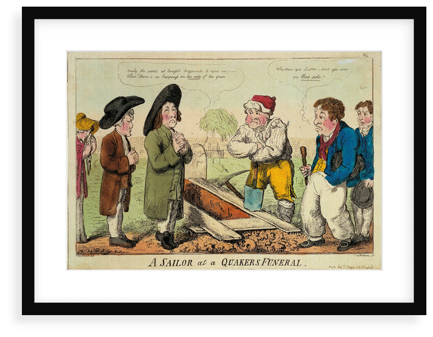 A sailor at a Quakers funeral by George M. Woodward