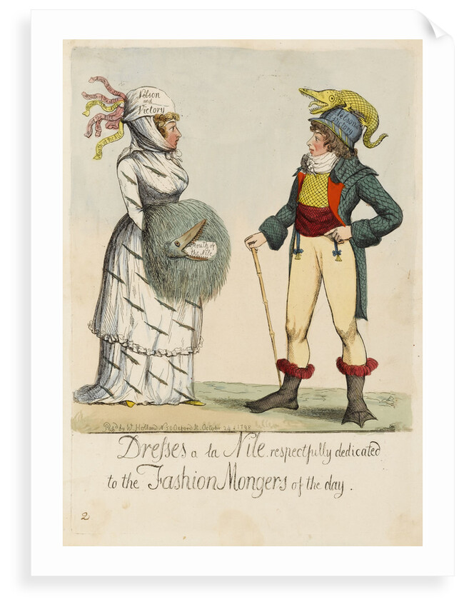 Dresses a la Nile respectfully dedicated to the Fashion Mongers of the day by British School