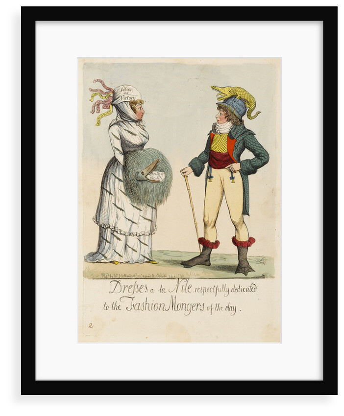 Dresses a la Nile respectfully dedicated to the Fashion Mongers of the day by British School