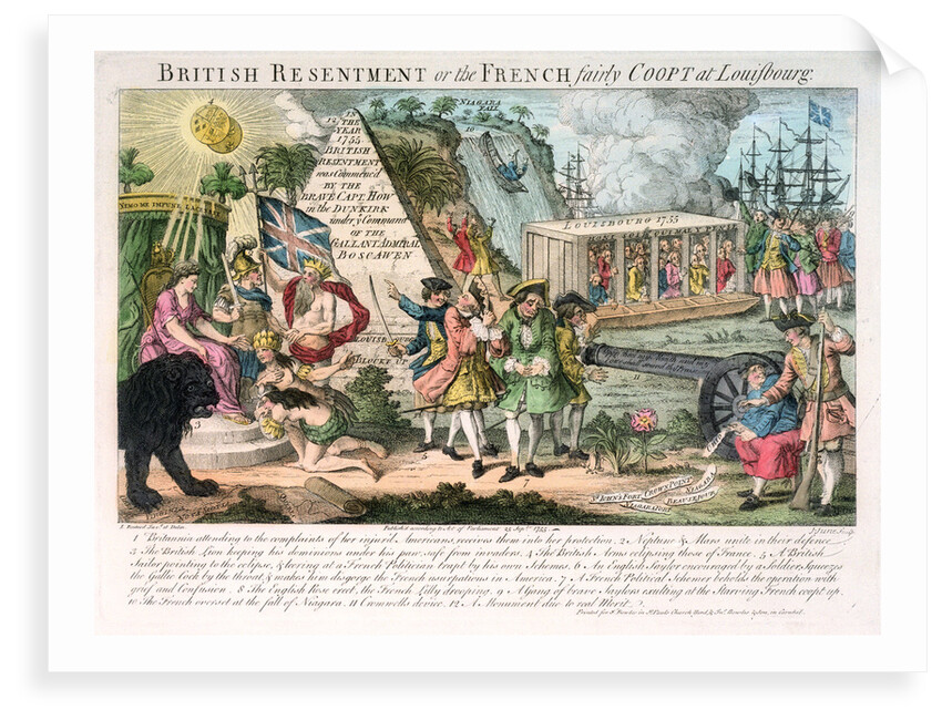 British Resentment of the French fairly Coopt at Louisbourg by Louis Pierre Boitard