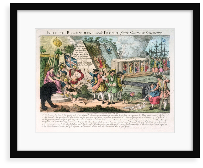 British Resentment of the French fairly Coopt at Louisbourg by Louis Pierre Boitard