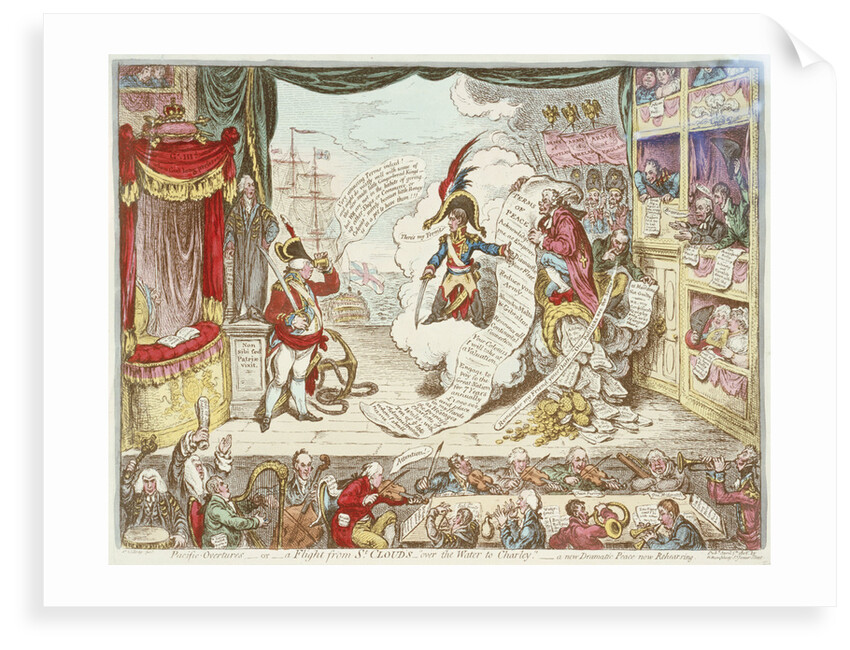 Pacific Overtures - or - a Flight from St Cloud's - over the Water to Charley - a new Dramatic Peace now Rehearsing by James Gillray