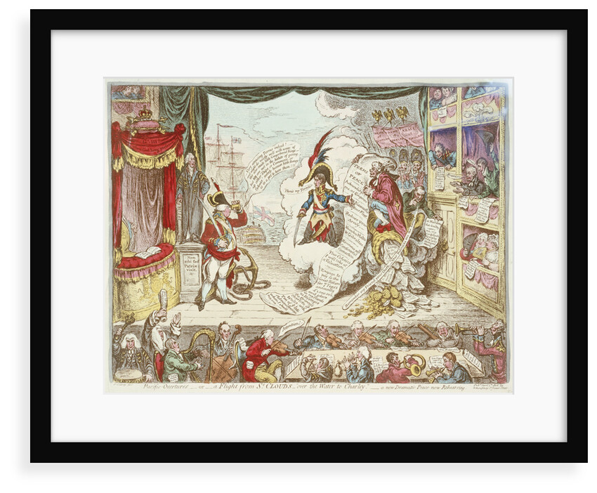 Pacific Overtures - or - a Flight from St Cloud's - over the Water to Charley - a new Dramatic Peace now Rehearsing by James Gillray