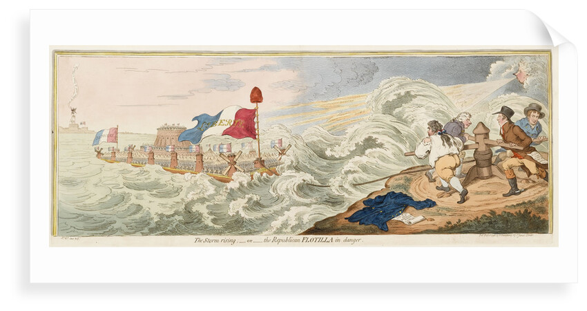 The Storm rising; - or - the Republican Flotilla in danger by James Gillray