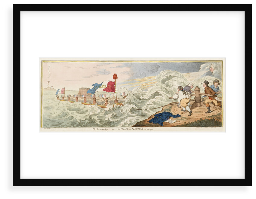 The Storm rising; - or - the Republican Flotilla in danger by James Gillray