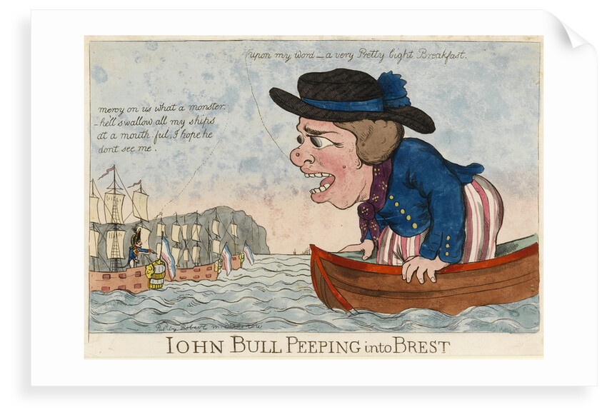 John Bull Peeping into Brest by George Woodward