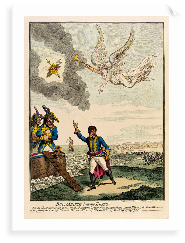 Buonaparte leaving Egypt by James Gillray
