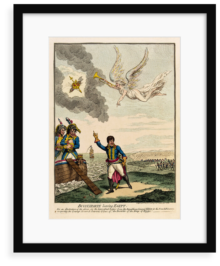 Buonaparte leaving Egypt by James Gillray