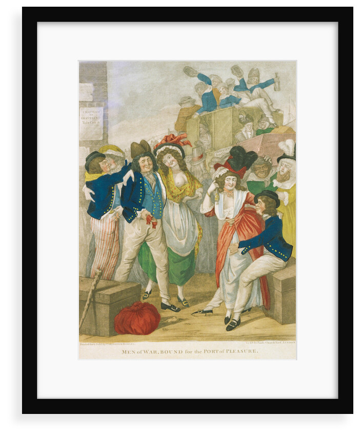 Man-of-war, bound for the port of pleasure by unknown