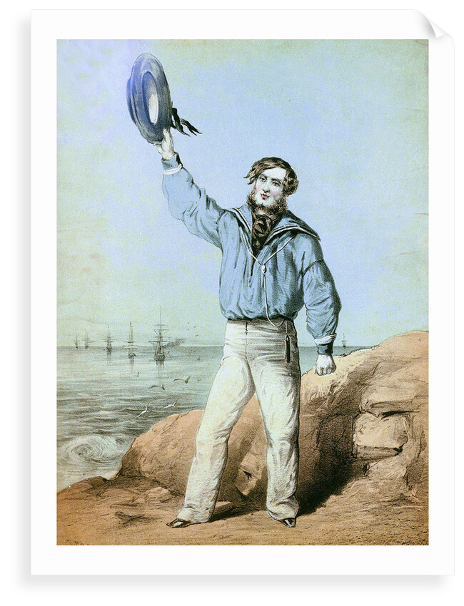 A sailor hails from shore by unknown