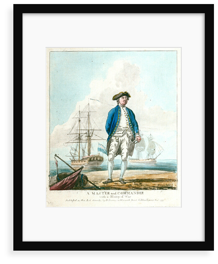 A master and commander with a sloop of war by D. Serres