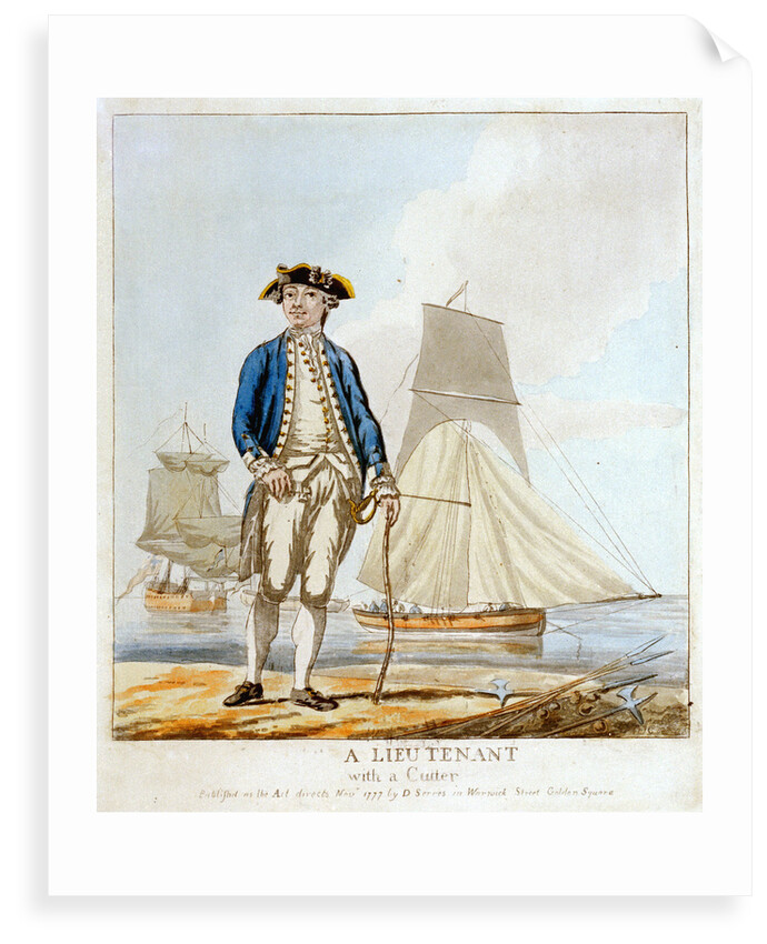 A lieutenant with a cutter by D. Serres