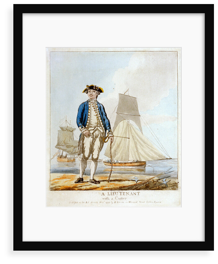 A lieutenant with a cutter by D. Serres