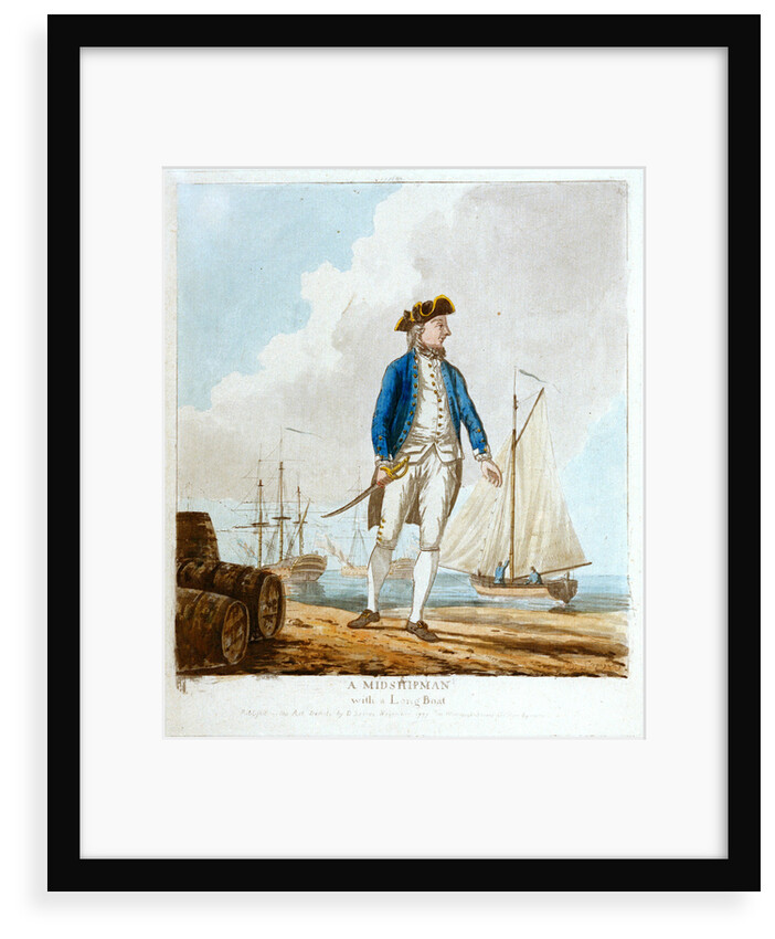A midshipman with a long boat by D. Serres