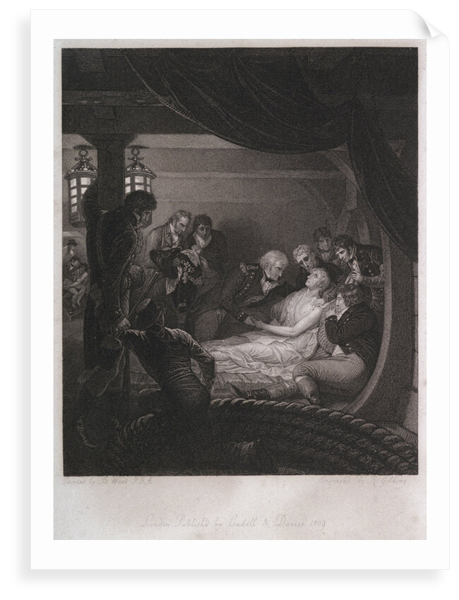 Death of Nelson on board the 'Victory' by Benjamin West