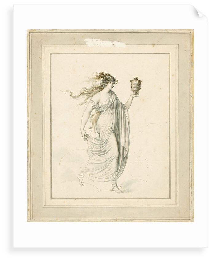 Emma Hart as the goddess of health by Richard Cosway