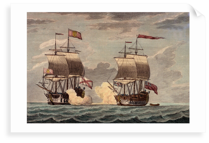 Commodore Anson in the Centurion with a crew of 227 by Swaine